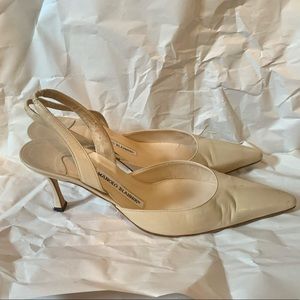 Carolyn Slingback Pumps Manolo Blahnik